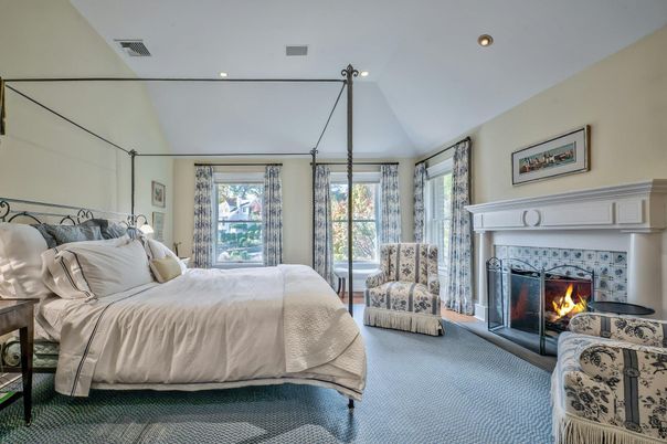 Bedroom, Fireplace, Interior, Recessed Lighting