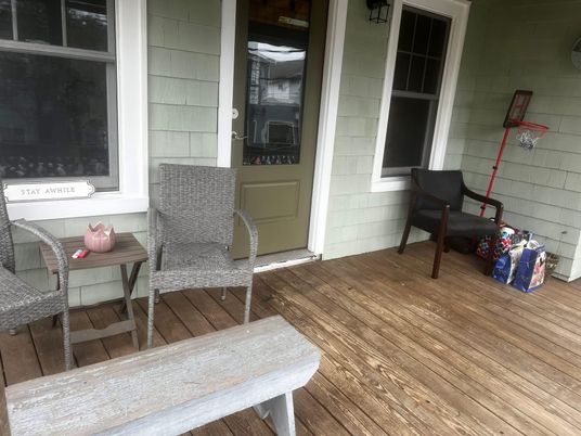 Exterior, Wood Texture Flooring