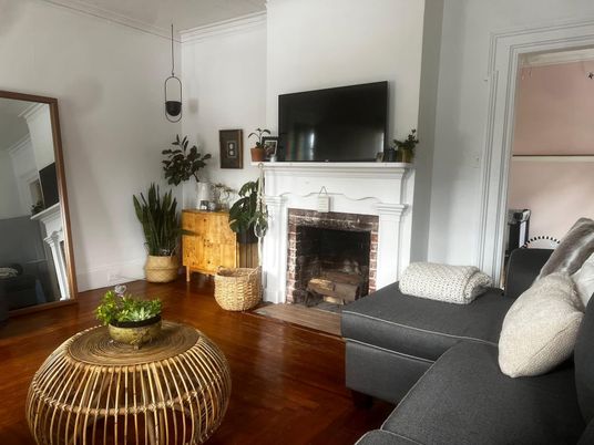 Fireplace, Interior, Living room, Wood Texture Flooring