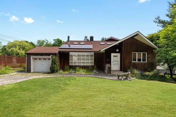 Attached, Backyard, Exterior, Facade, Solar Panels, Ranch