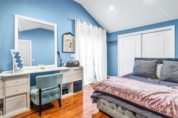 Bedroom, Home Office, Interior, Recessed Lighting, Wood Texture Flooring