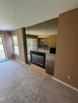 Empty room, Fireplace, Interior