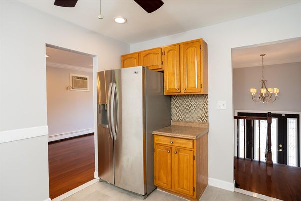 Chandelier, Interior, Kitchen, Recessed Lighting, Wood Texture Flooring