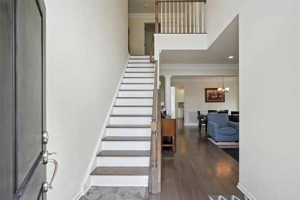 Chandelier, Interior, Recessed Lighting, Wood Texture Flooring
