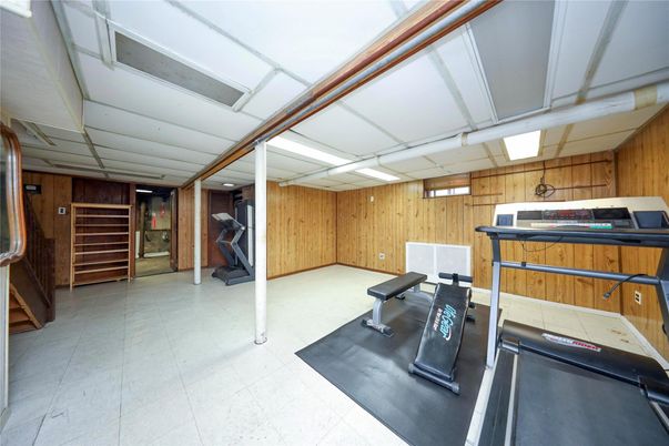 Fitness Equipment, Interior, Wooden Walls