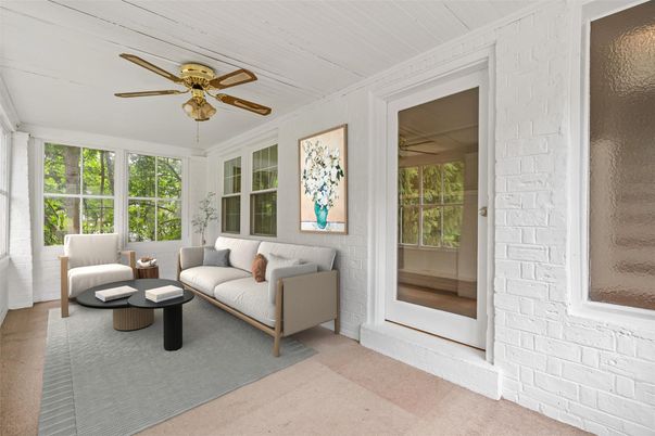 Interior, Living room, Stone Walls, Sun Room