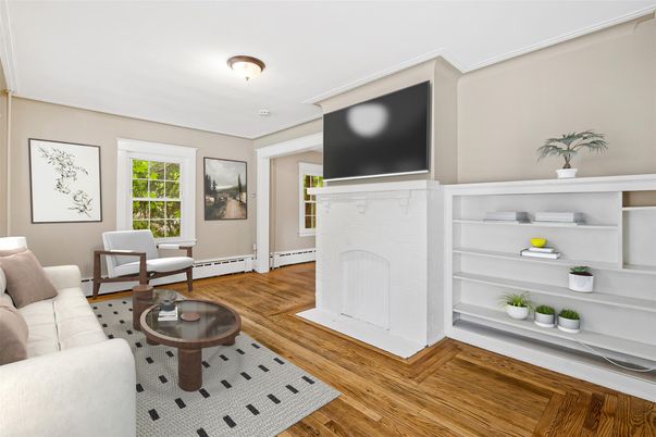 Fireplace, Interior, Living room, Wood Texture Flooring