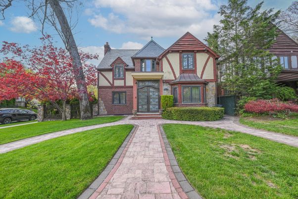 Exterior, Facade, Brick Facade, Tudor Revival