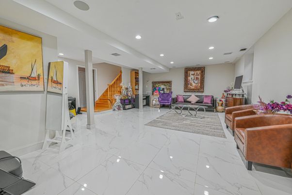 Interior, Living room, Marble, Recessed Lighting
