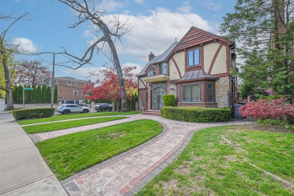 Exterior, Facade, Brick Facade, Tudor Revival