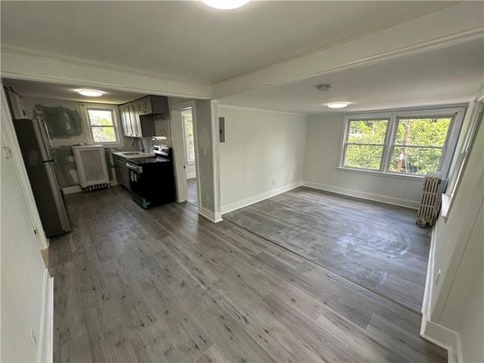 Empty room, Interior, Kitchen, Wood Texture Flooring