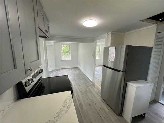 Interior, Kitchen, Wood Texture Flooring