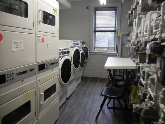 Interior, Washer, Wood Texture Flooring