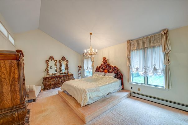 Bedroom, Chandelier, Interior