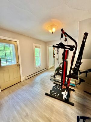 Fitness Equipment, Interior, Wood Texture Flooring