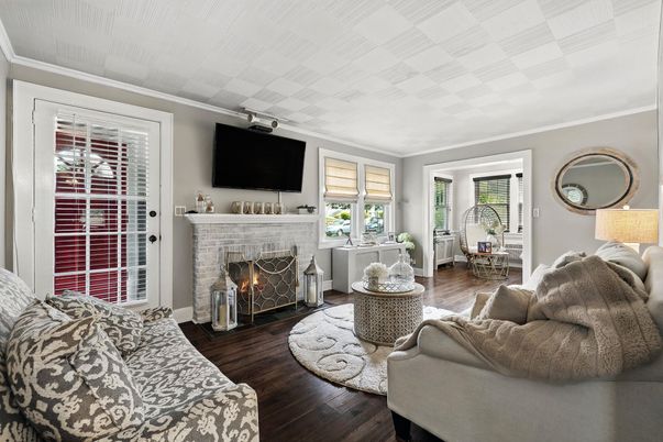 Fireplace, Interior, Living room, Wood Texture Flooring
