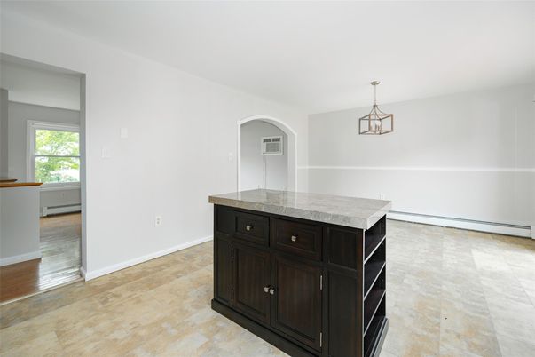 Interior, Kitchen, Pendant Lights, Wood Texture Flooring