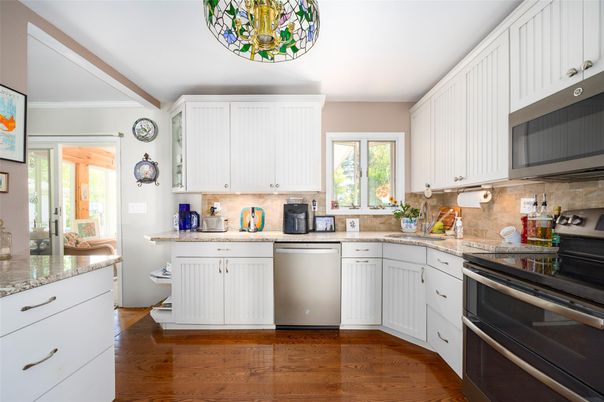 Interior, Kitchen, Wood Texture Flooring