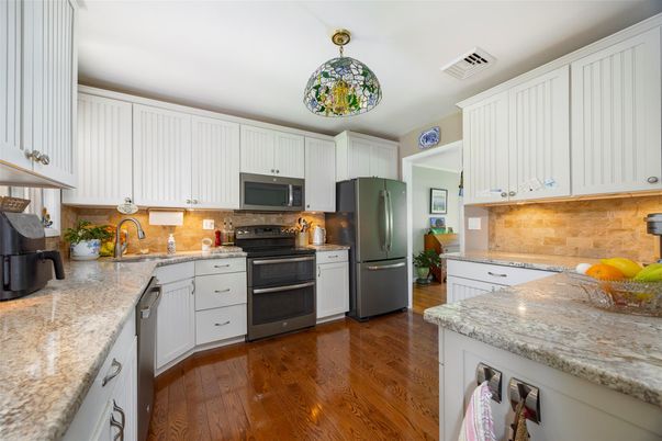 Interior, Kitchen, Wood Texture Flooring