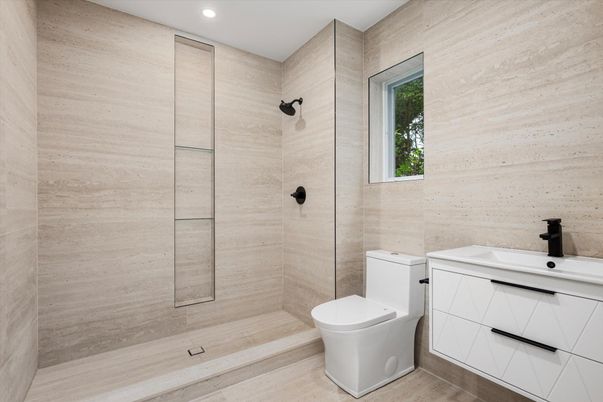 Bathroom, Interior, Recessed Lighting