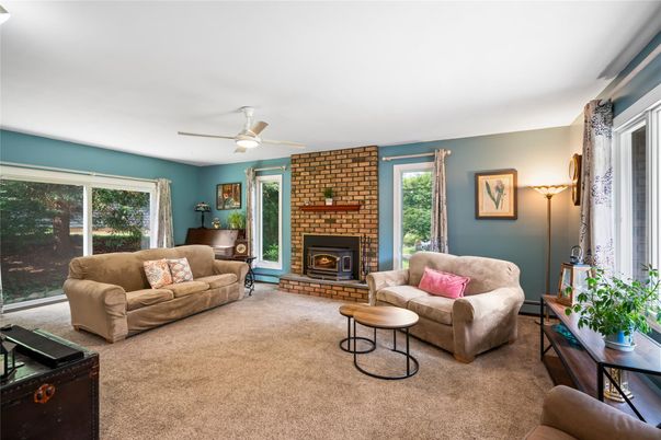 Fireplace, Interior, Living room, Stone Walls