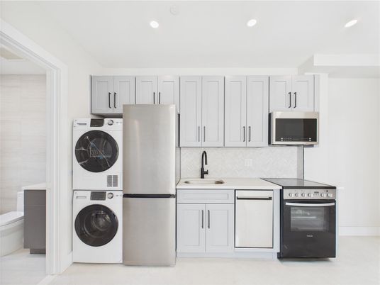 Interior, Kitchen, Recessed Lighting, Utility Closets, Washer