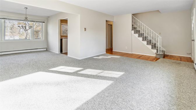 Chandelier, Empty room, Interior, Wood Texture Flooring