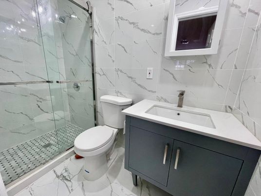 Bathroom, Glass Shower, Interior, Marble, Marble Walls