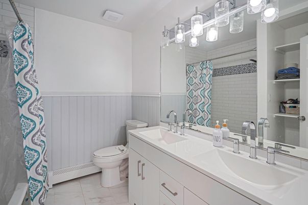 Bathroom, Dual Sink Vanities, Interior, Marble