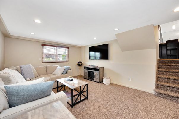 Interior, Living room, Recessed Lighting