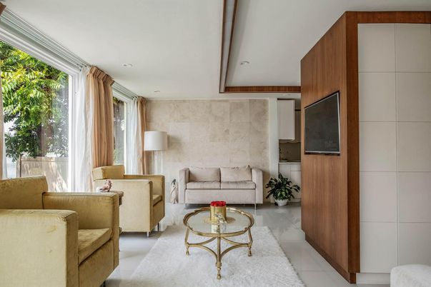 Interior, Living room, Recessed Lighting