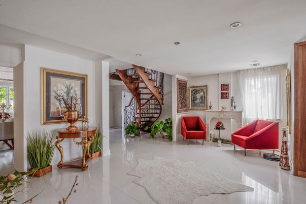 Interior, Living room, Recessed Lighting