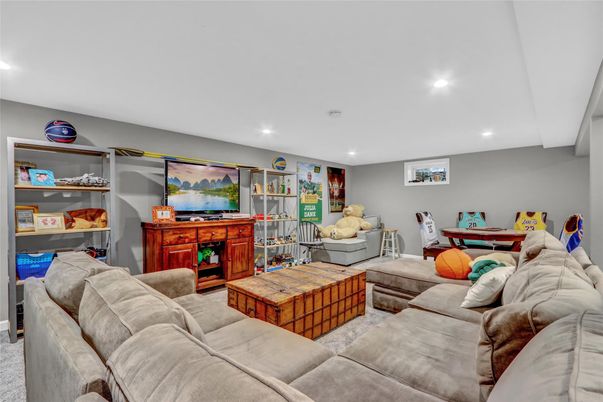 Interior, Living room, Recessed Lighting