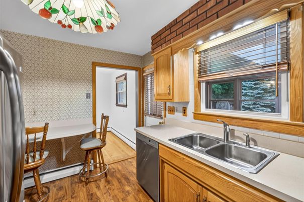Interior, Kitchen, Wood Texture Flooring