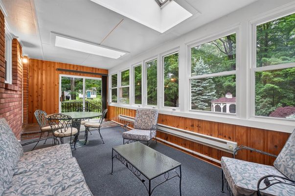 Dining room, Interior, Sun Room, Wooden Walls