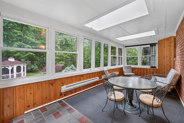 Dining room, Interior, Sun Room, Wooden Walls