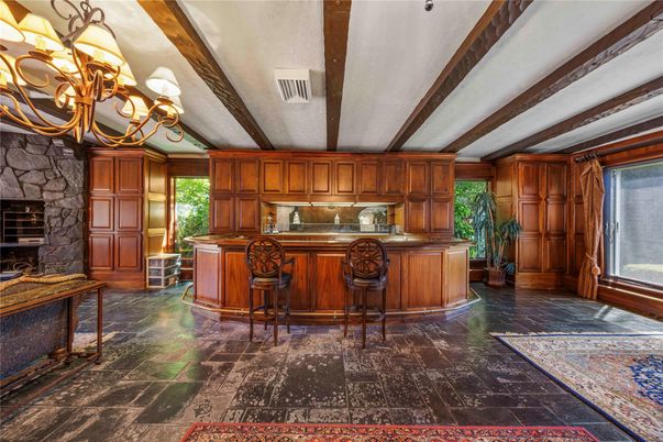 Chandelier, Interior, Stone Walls