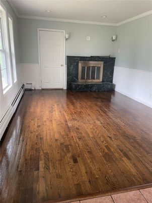 Empty room, Fireplace, Interior, Wood Texture Flooring