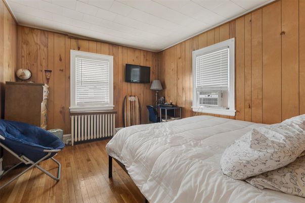 Bedroom, Interior, Wood Texture Flooring, Wooden Walls