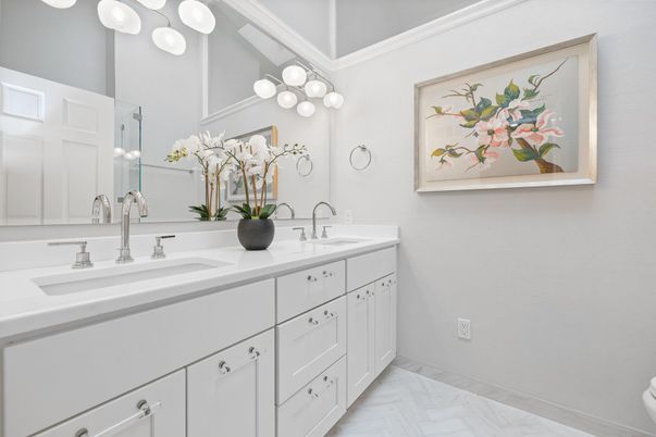 Bathroom, Dual Sink Vanities, Interior, Marble