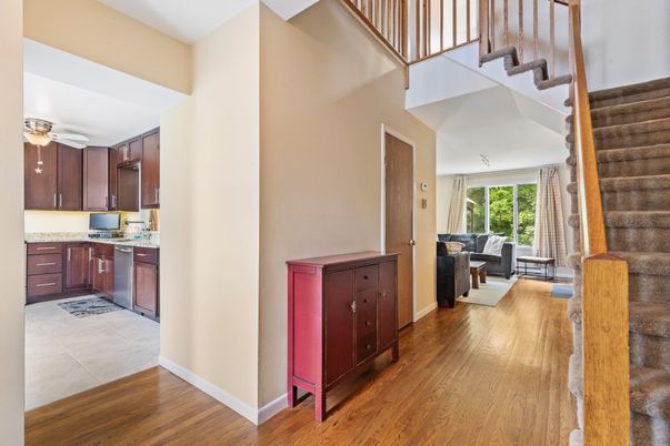 Interior, Kitchen, Living room, Wood Texture Flooring