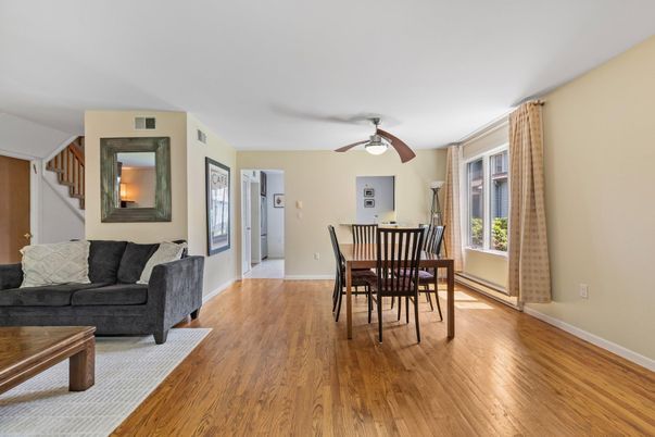 Dining room, Interior, Wood Texture Flooring