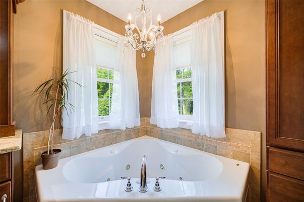 Bathroom, Chandelier, Interior