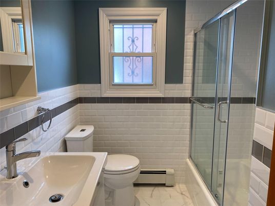Bathroom, Glass Shower, Interior, Marble