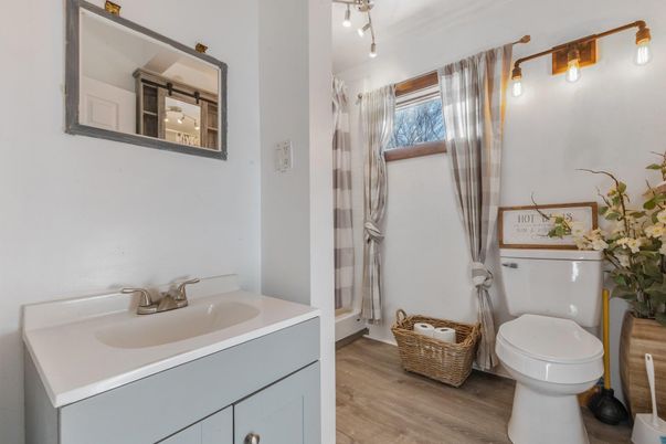 Bathroom, Interior, Wood Texture Flooring