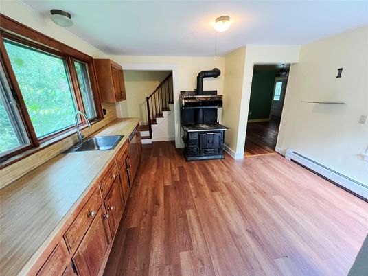 Interior, Kitchen, Wood Texture Flooring