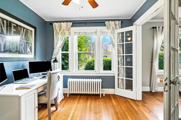 Home Office, Interior, Wood Texture Flooring