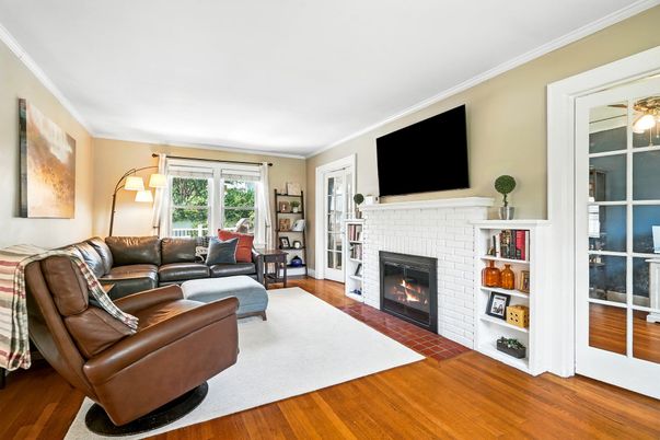 Fireplace, Interior, Living room, Wood Texture Flooring