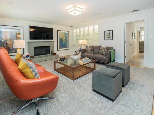 Fireplace, Interior, Living room, Recessed Lighting