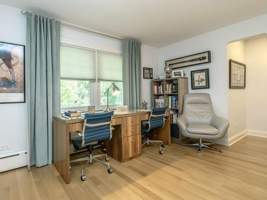 Home Office, Interior, Wood Texture Flooring